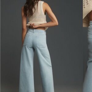 Maeve Ettie High-Rise Crop Wide-Leg Jeans - 24 Petite